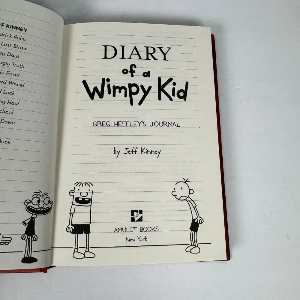 Diary of a‎ Wimpy Kid Jeff Kinney 2007 Later Printing Illustrated Humor Amulet
